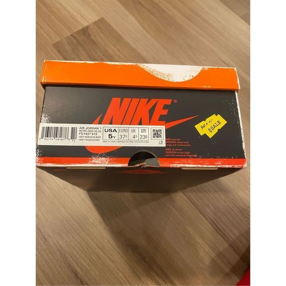 Jordan 1 Retro High OG Chicago Lost and Found GS 5Y Women size 7 FD1437-612 New - Picture 9 of 9